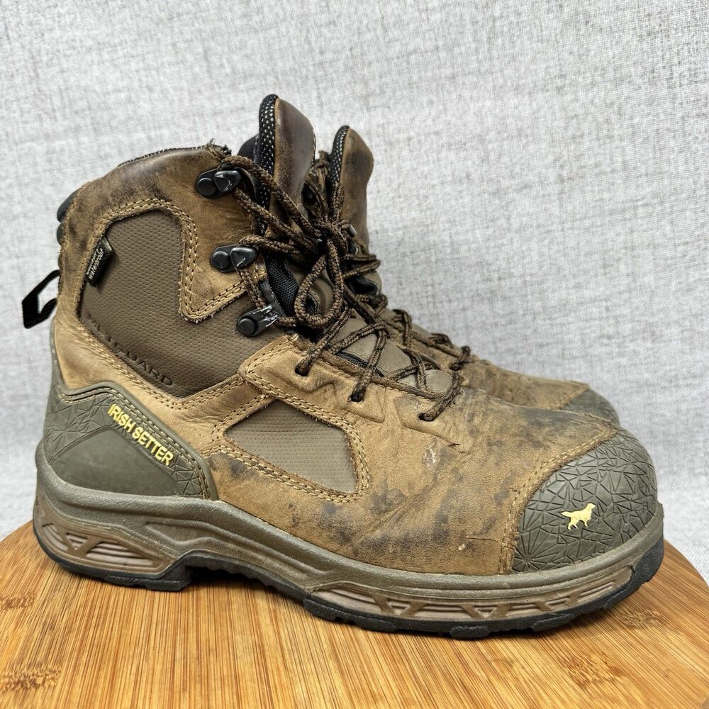 Red Wing Irish Setter Boots Men's 8.5 Kasota Leather Work